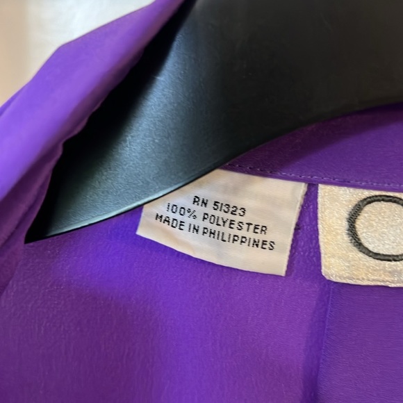 VINTAGE Purple Blouse - Picture 3 of 10